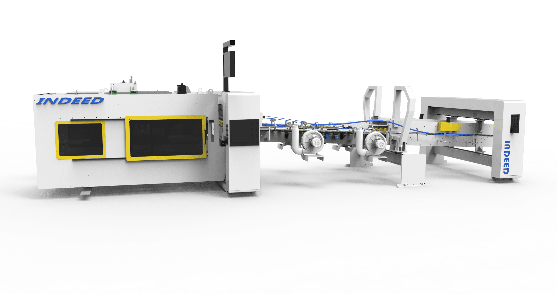floder gluer machine upward full servo counter ejector type kunshan indeed